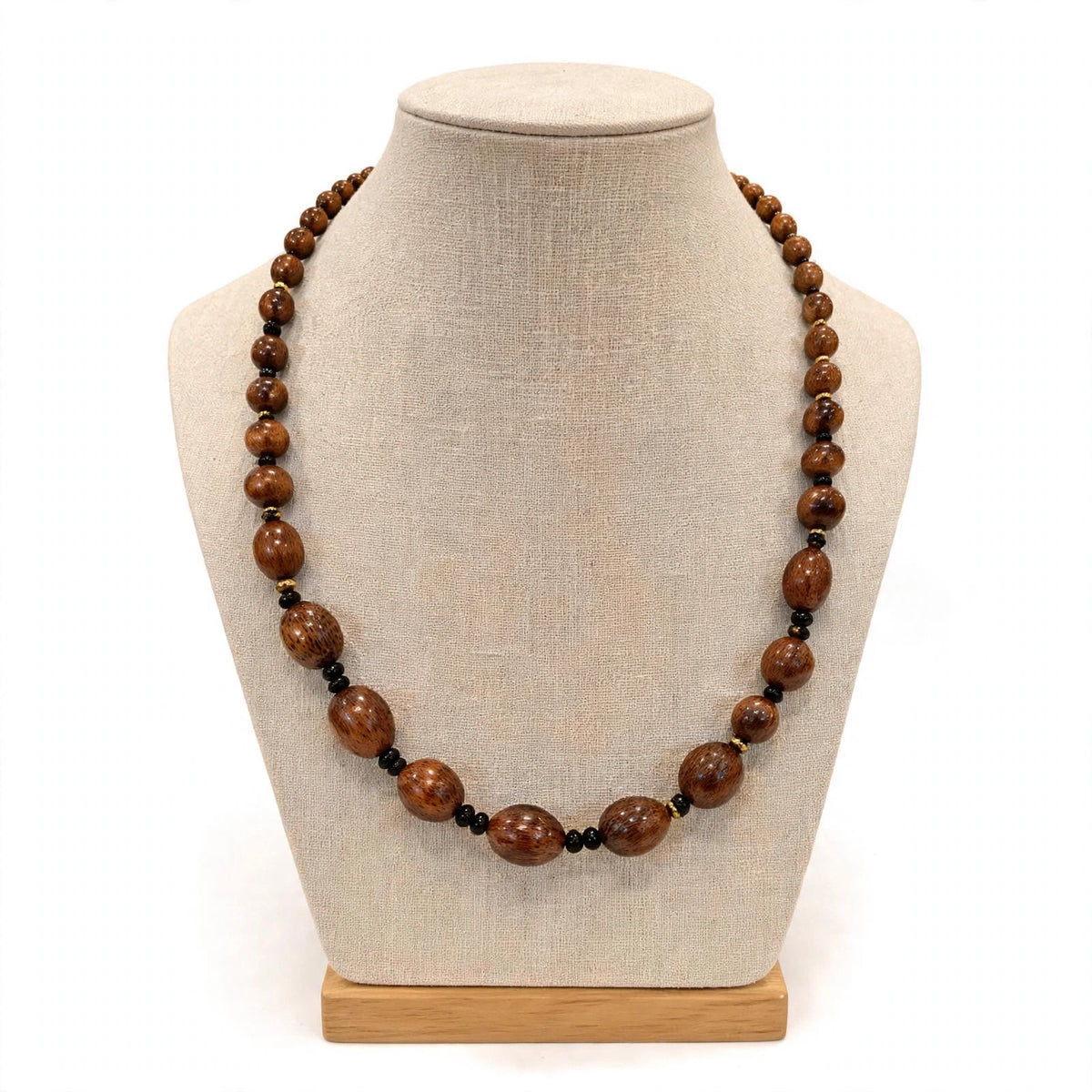 The Heritage - Handmade Palm Wood Beaded Necklace