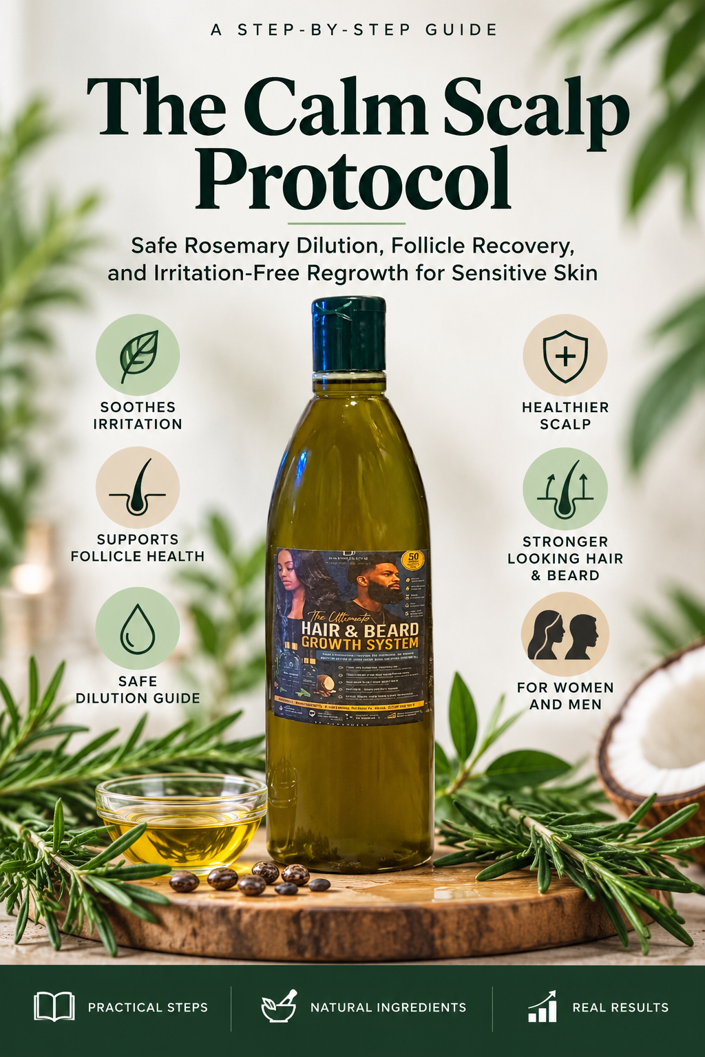 The Calm Scalp Protocol: Safe Rosemary Dilution, Follicle Recovery, and Irritation-Free Regrowth for Sensitive Skin