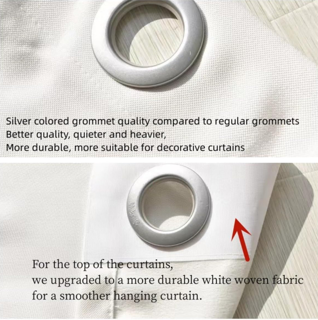Linen Blend Grommet Panels