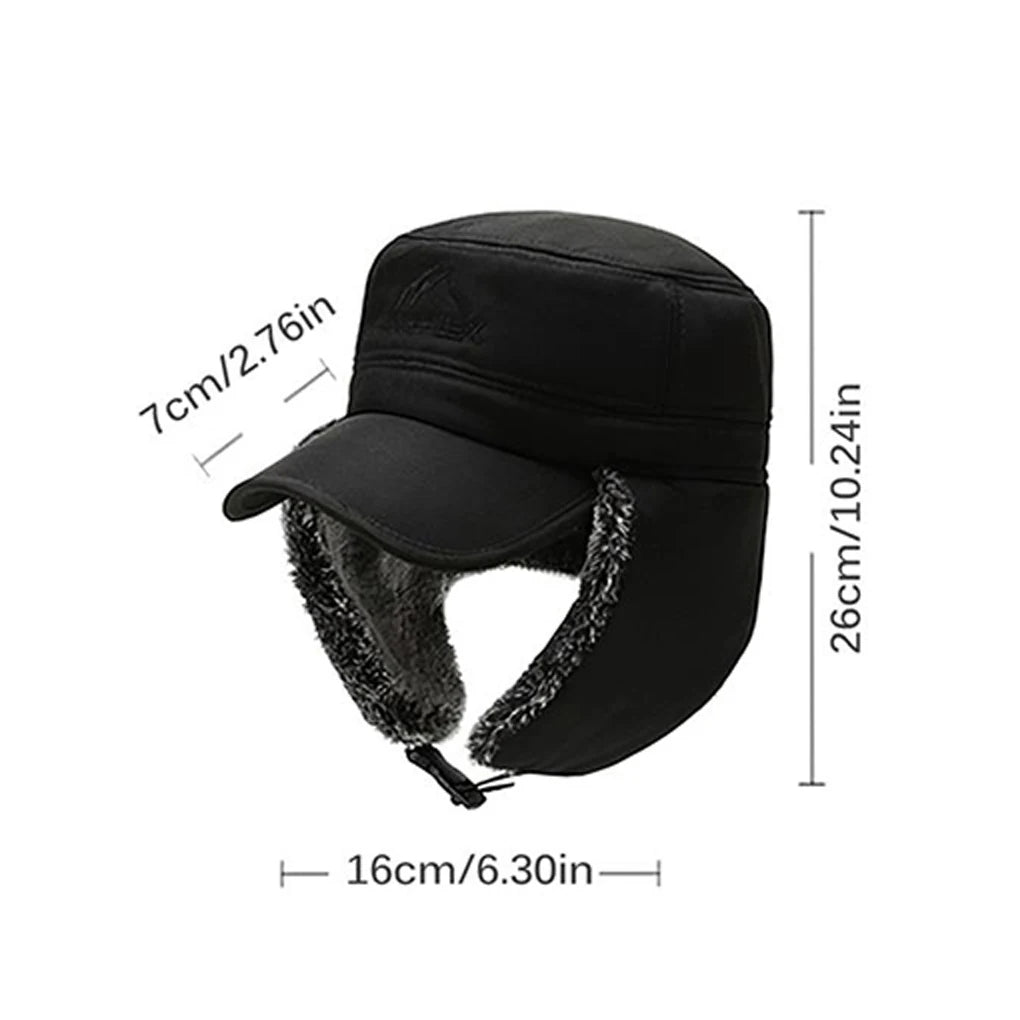 Fishing Hat Windproof Ear Protection Comfortable Winter Thermal Caps