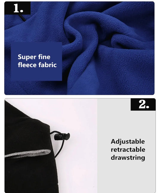 Winter Fleece Windproof Balaclava Motorcycle Hood Full Face Mask Cap Neck Warmer Thermal Beanie Hat Bike Cycling Ski Hiking