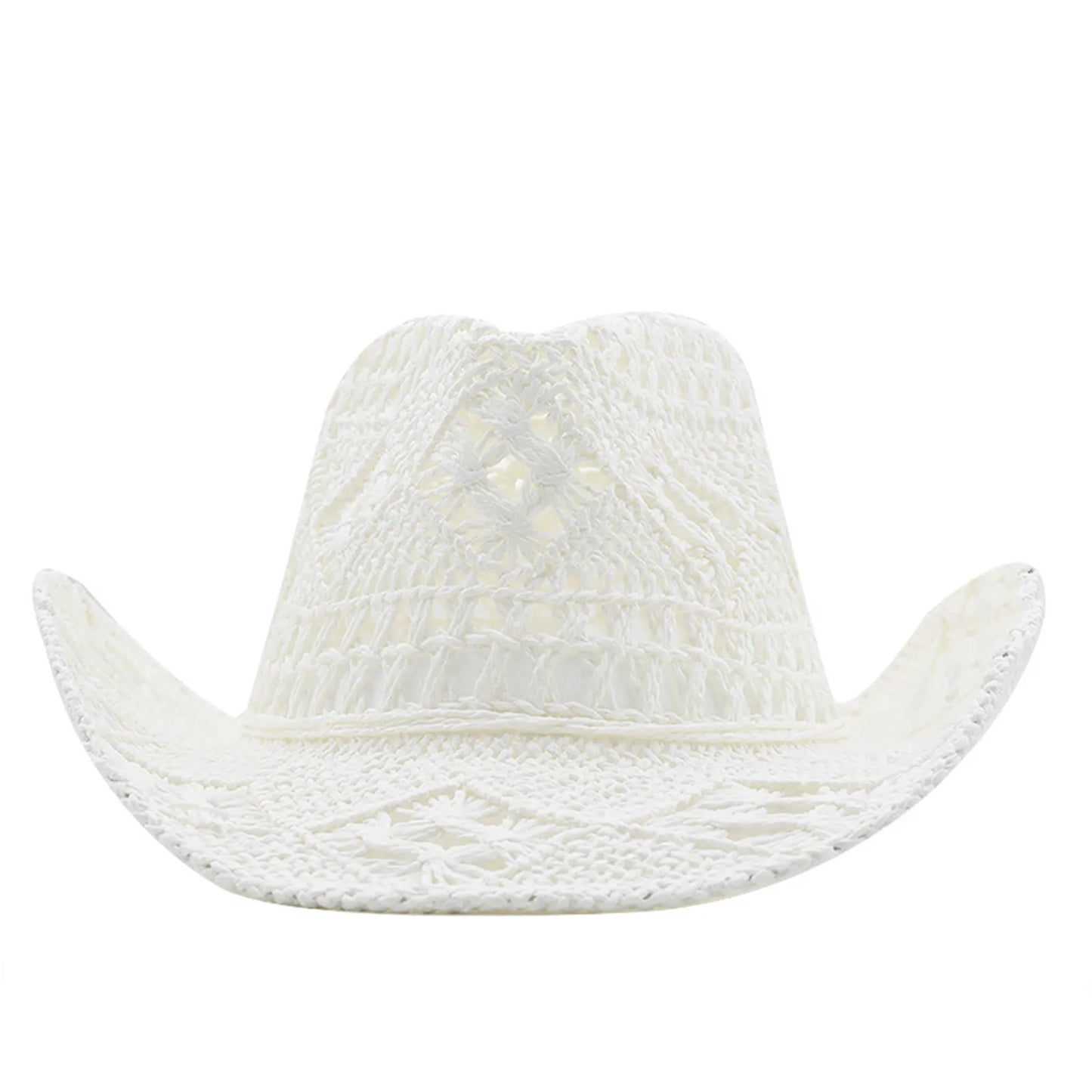 Straw Hat For Women Men Summer Handmade Classic Vintage Hollow Out Western Curled Wide Brim Sun Hat Fishing Hat Climbing Cap 