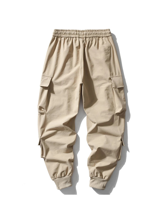 Men s Outdoor Hiking Cargo Pants Lightweight Quick Dry Breathable Trousers with Adjustable Waistband and Pockets