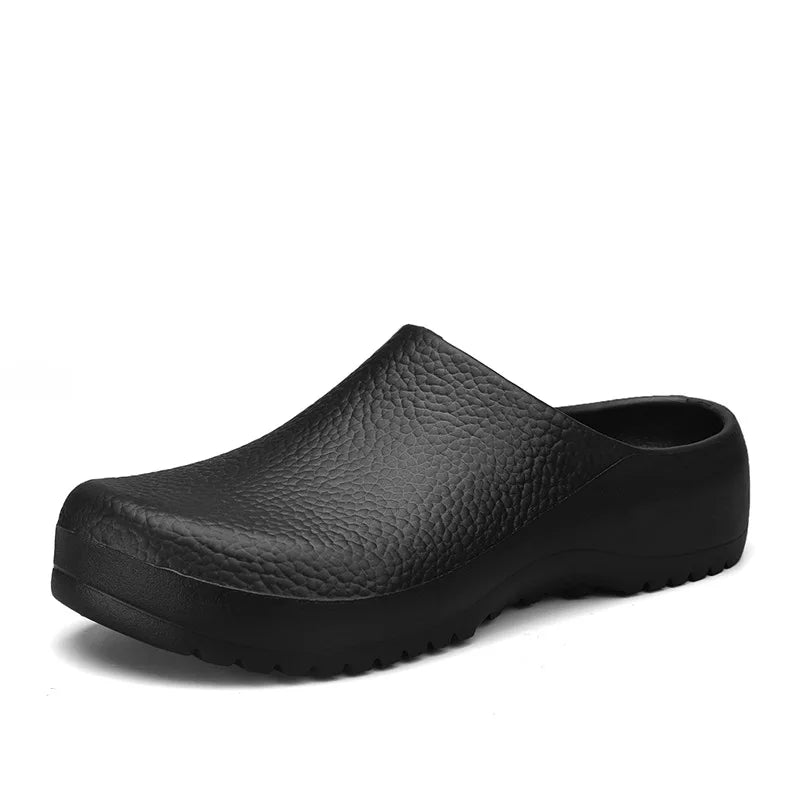 Comwarm Eva Men Clogs Slippers Chef Shoes Non-slip Kitchen Shoes Work Shoes Oil-proof Waterproof and Wear-resistant Rubber Shoes