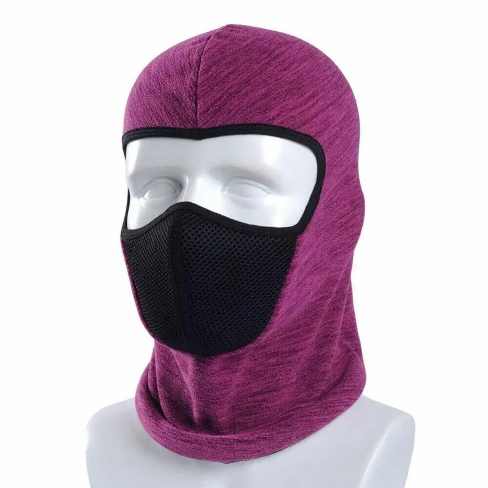 Winter Neck Face Cover Ear Warm Thermal Fleece Hat Balaclava for Motorcycle Ski