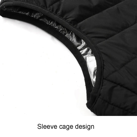 No battery 9 Zone Heating Vest Mens USB Infrared Thermal Jacket Smart Heated Clothes Winter Cold-proof Thick Sleeveless Hiking
