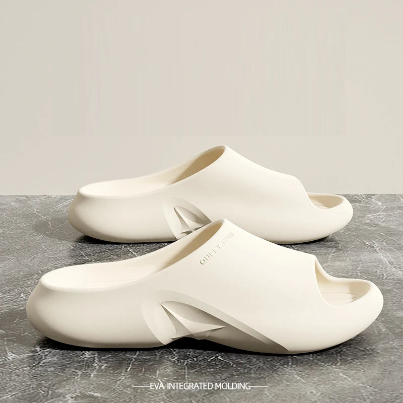 Comwarm Men Classic EVA Slippers Beach Shoes Fashion Men Sandals Large Size Indoor Outdoor Slippers Non-Slips Casual House Shoes