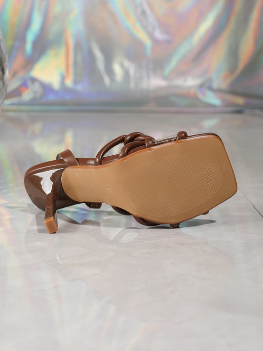 Women's Sandals Square Open Toe Kitten Heels Strappy Ankle Strap Sandals for Women Comfort Dress Party Shoes