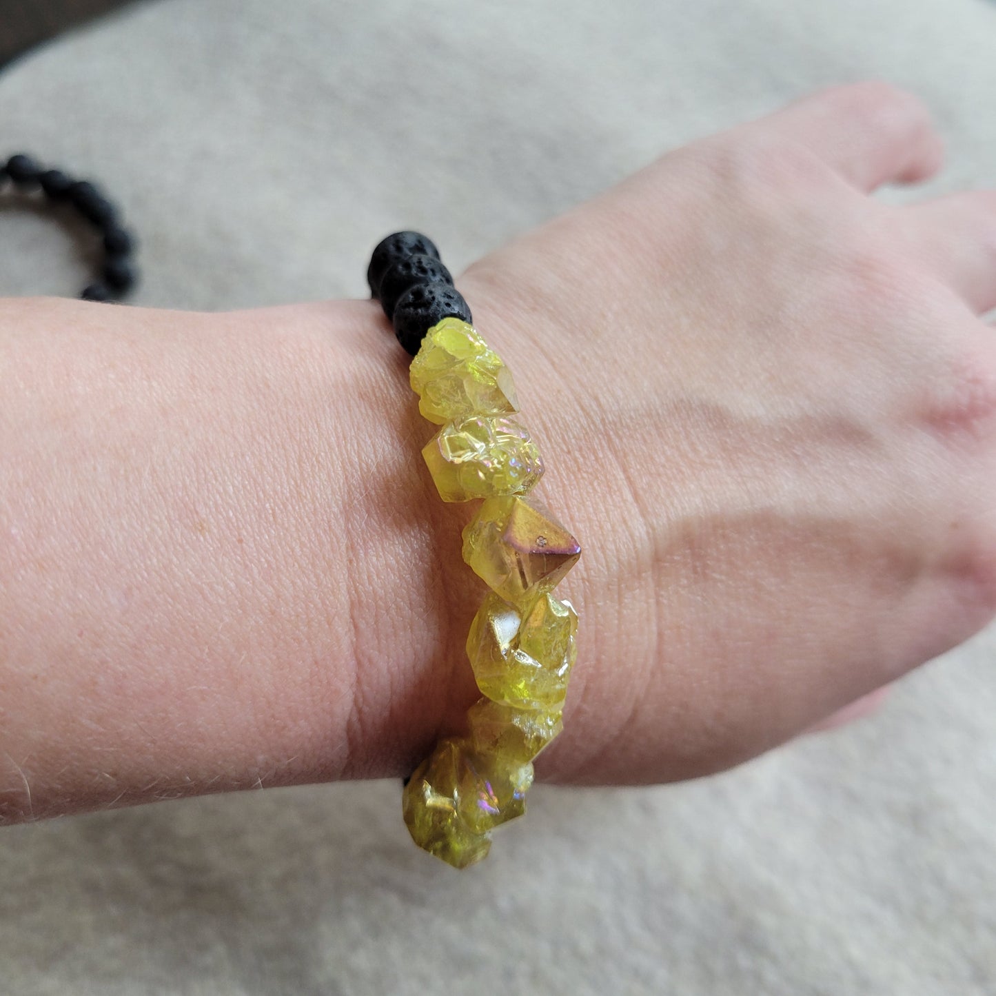 Aura Quartz Stretch Bracelet