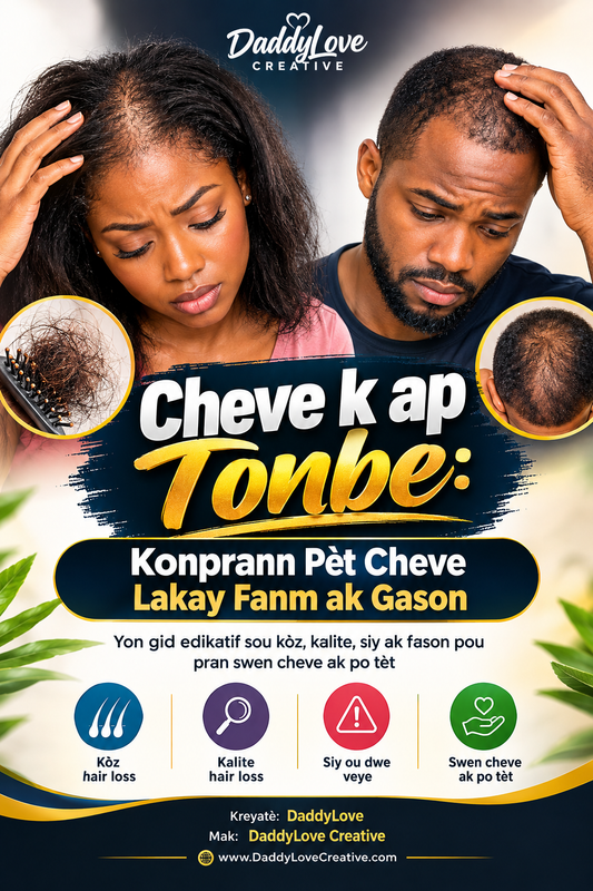 Pèt cheve ka rive nenpòt moun—fanm kou gason.