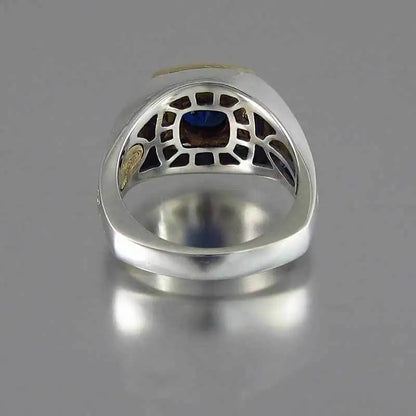 CAOSHI Luxury Classic Style Square Shape Rings for Men Gorgeous Eternity Jewelry Wedding Anniversary Gift for Couples Wholesale