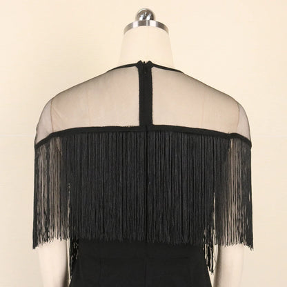 Women Black Plus Size Dress Patchwork Mesh See Through Party Celebrate Event Tight Summer Bodycon Sexy Prom Occasion Robes New