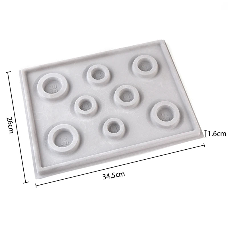 Louleur Flocked Bead Board For Bracelet Necklace Tray Beading Accessories Measuring Tools Crafts For Jewelry Making DIY