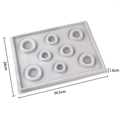 Louleur Flocked Bead Board For Bracelet Necklace Tray Beading Accessories Measuring Tools Crafts For Jewelry Making DIY