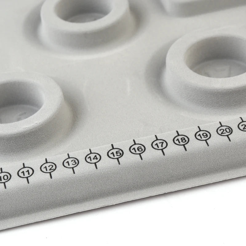 Louleur Flocked Bead Board For Bracelet Necklace Tray Beading Accessories Measuring Tools Crafts For Jewelry Making DIY