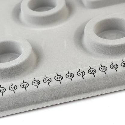 Louleur Flocked Bead Board For Bracelet Necklace Tray Beading Accessories Measuring Tools Crafts For Jewelry Making DIY