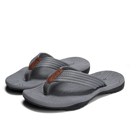 2021 Summer Men Flip Flops Beach Sandals Anti-slip High Quality Men Shoes Trendy Men Beach Slipper Big Size 45