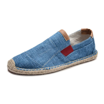 High Quality Mens Shoes Casual Male Breathable Canvas Casual Shoes Men Chinese Fashion Soft Slip on Espadrilles for Men Loafers