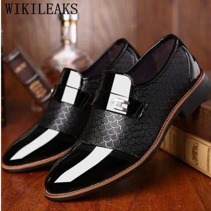 2026 Formal Shoes Men Loafers Italian Wedding Shoes Men Dress Italian Leather Shoes Men Oxford Shoes For Men Elegant Ayakkabi