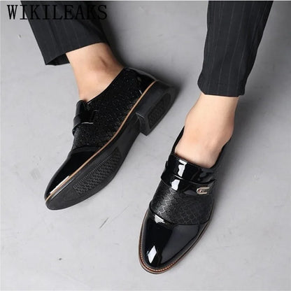 2026 Formal Shoes Men Loafers Italian Wedding Shoes Men Dress Italian Leather Shoes Men Oxford Shoes For Men Elegant Ayakkabi