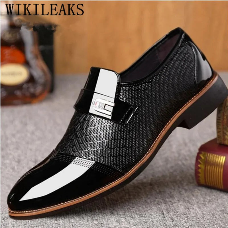 2026 Formal Shoes Men Loafers Italian Wedding Shoes Men Dress Italian Leather Shoes Men Oxford Shoes For Men Elegant Ayakkabi