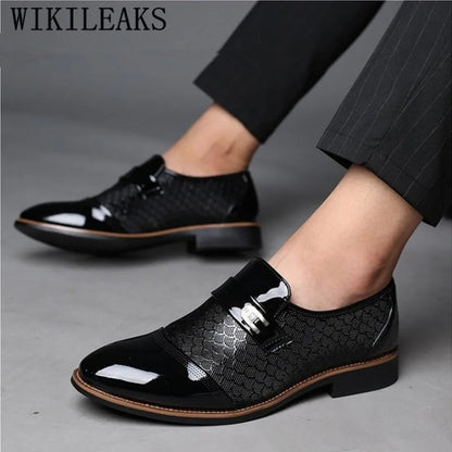 2026 Formal Shoes Men Loafers Italian Wedding Shoes Men Dress Italian Leather Shoes Men Oxford Shoes For Men Elegant Ayakkabi
