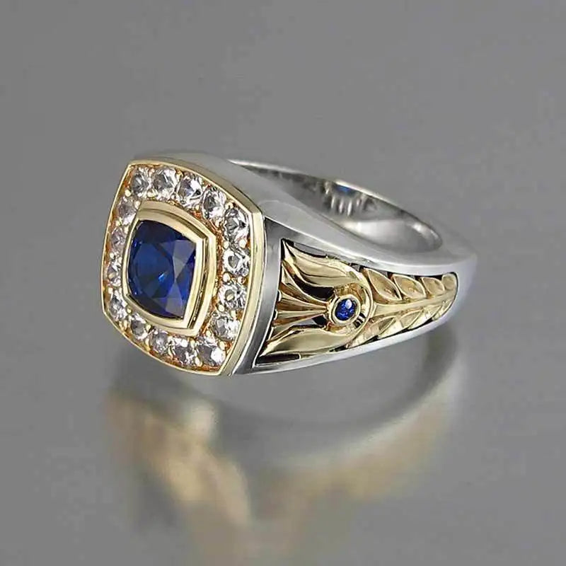 CAOSHI Luxury Classic Style Square Shape Rings for Men Gorgeous Eternity Jewelry Wedding Anniversary Gift for Couples Wholesale