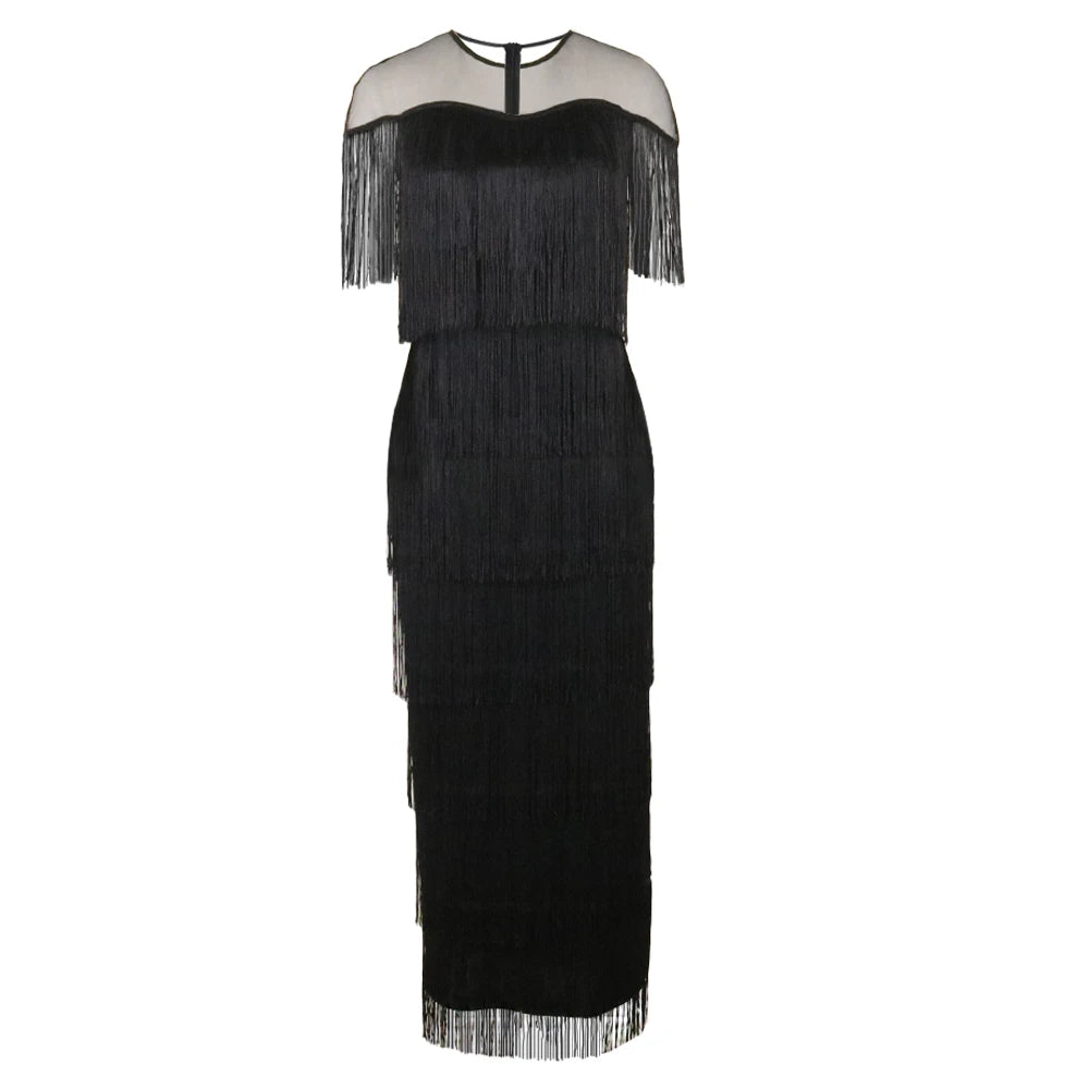 Women Black Plus Size Dress Patchwork Mesh See Through Party Celebrate Event Tight Summer Bodycon Sexy Prom Occasion Robes New