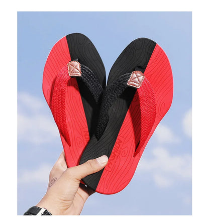 2021 Summer Men Flip Flops Beach Sandals Anti-slip High Quality Men Shoes Trendy Men Beach Slipper Big Size 45