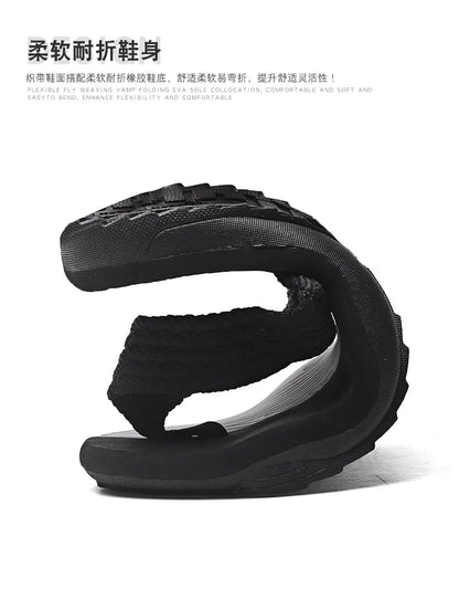 2021 Summer Men Flip Flops Beach Sandals Anti-slip High Quality Men Shoes Trendy Men Beach Slipper Big Size 45
