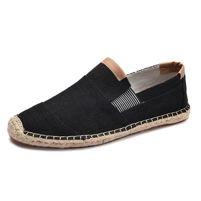 High Quality Mens Shoes Casual Male Breathable Canvas Casual Shoes Men Chinese Fashion Soft Slip on Espadrilles for Men Loafers