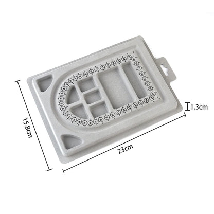 Louleur Flocked Bead Board For Bracelet Necklace Tray Beading Accessories Measuring Tools Crafts For Jewelry Making DIY