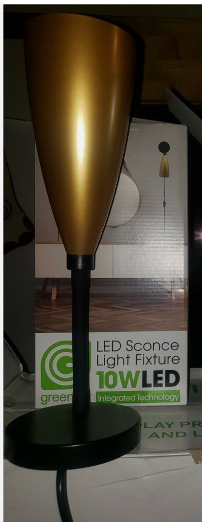 New Greenlite Gold Sconce Light