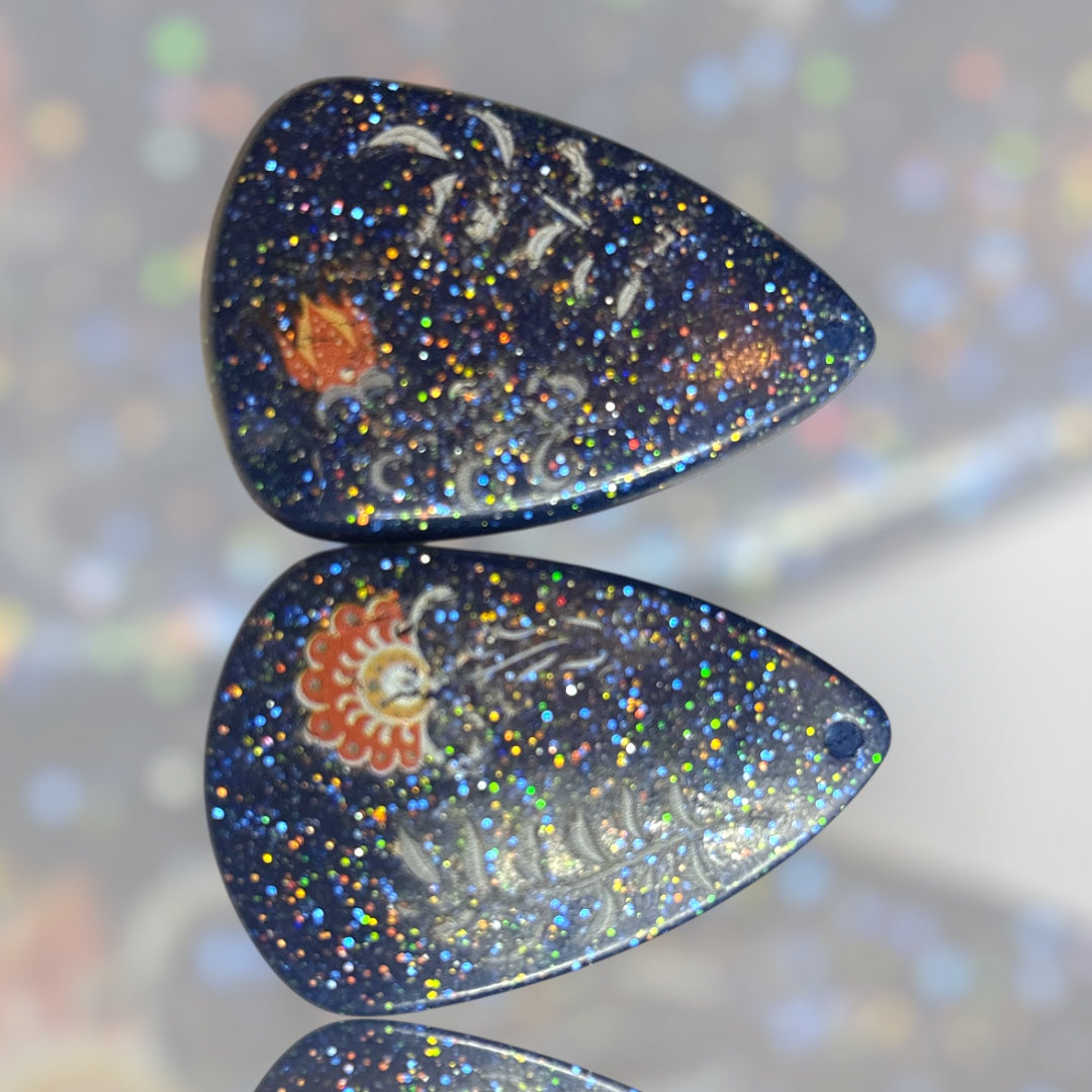 Earrings resin