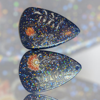 Earrings resin