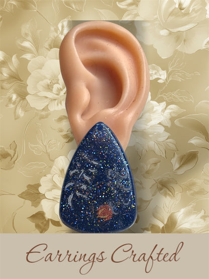 Earrings resin