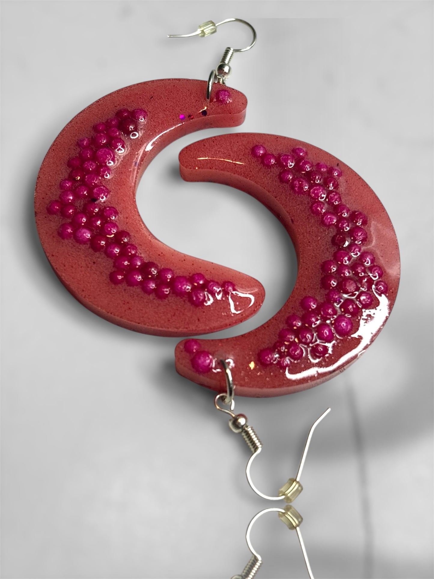 Earrings resin