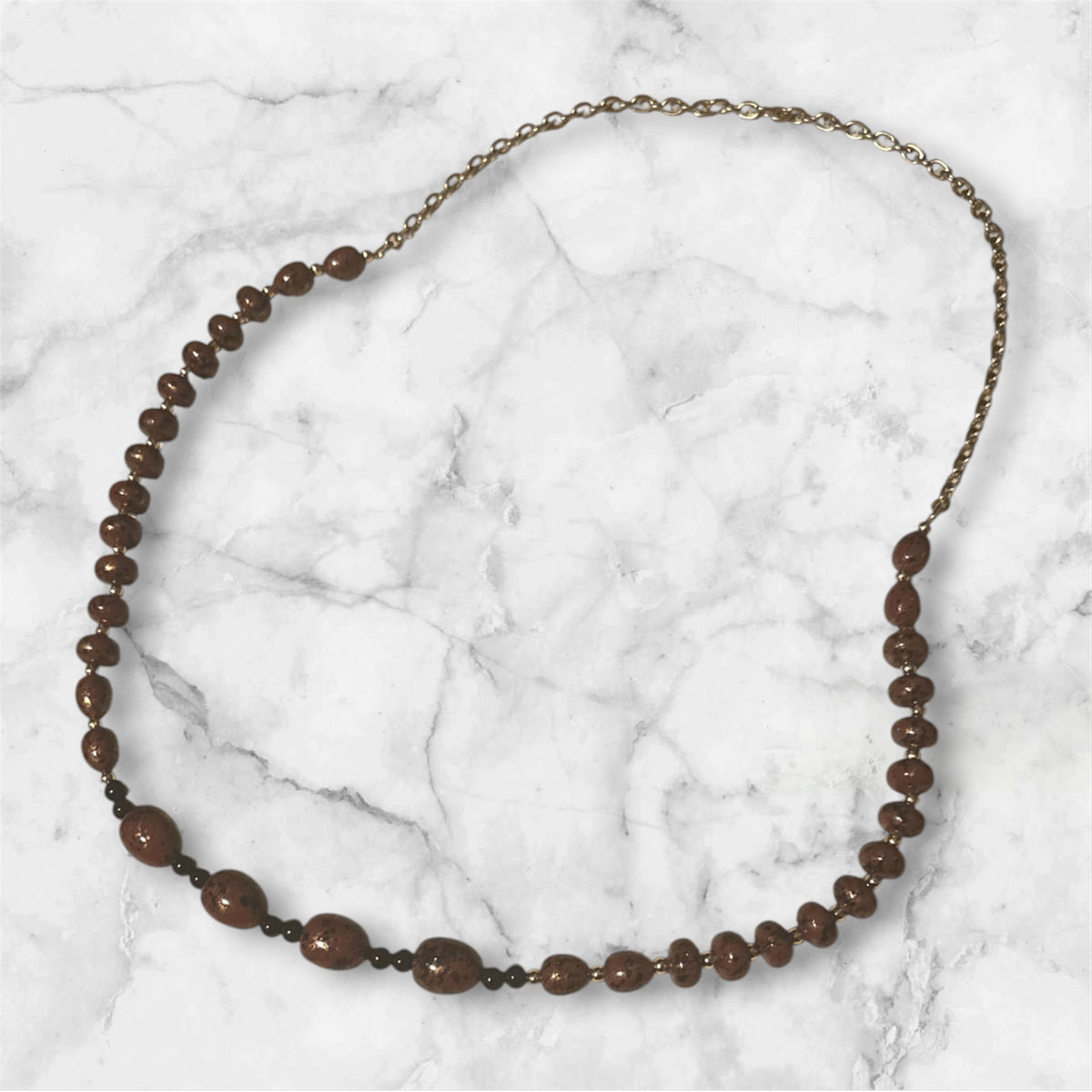 The Heritage - Handmade Palm Wood Beaded Necklace