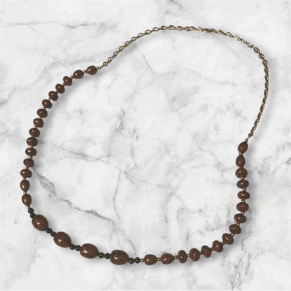 The Heritage - Handmade Palm Wood Beaded Necklace