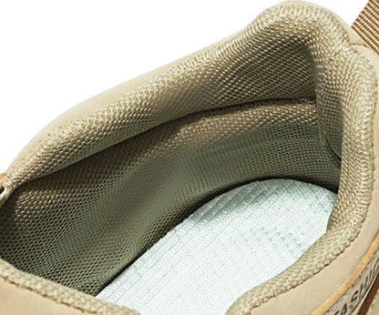 Mens Casual Labor Shoes Fashion Zipper Versatile Men Outdoor Climbing Shoes Non Slip Wear-resistant Sneakers Zapatos Para Hombre