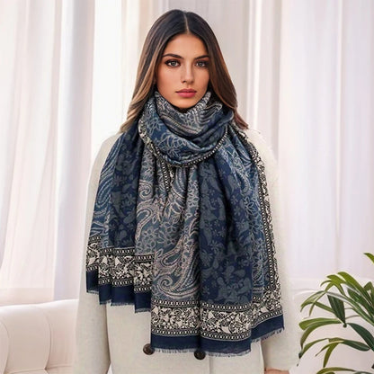 2026 Spring Paisley Pashmina Scarf Shawl Muslim Ramadan Hijabs for Women Autumn Designer Print Female Sunscreen Beach Stoles