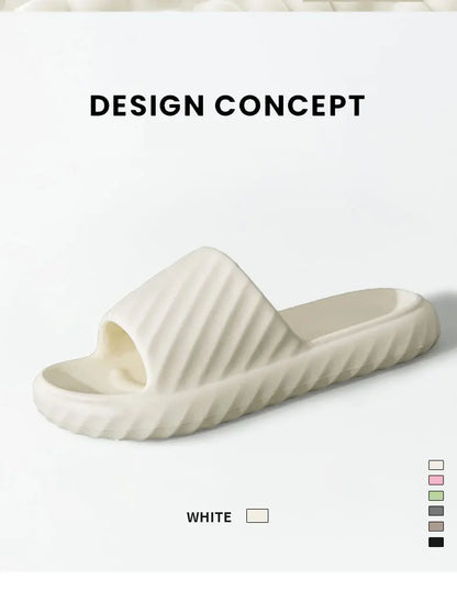 Platform Thick Bathroom Home Men Slippers Cloud Slippers Soft Sole Eva Outdoor Sandals Non-Slip Flip Flop Women Slippers