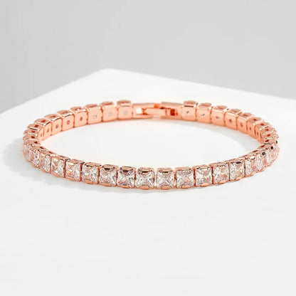 3/4/5MM Moissanite Tennis Bracelet 925 Sterling Silver Plated 18K White Gold Pass Diamond Test with GRA Bracelets for Women Men