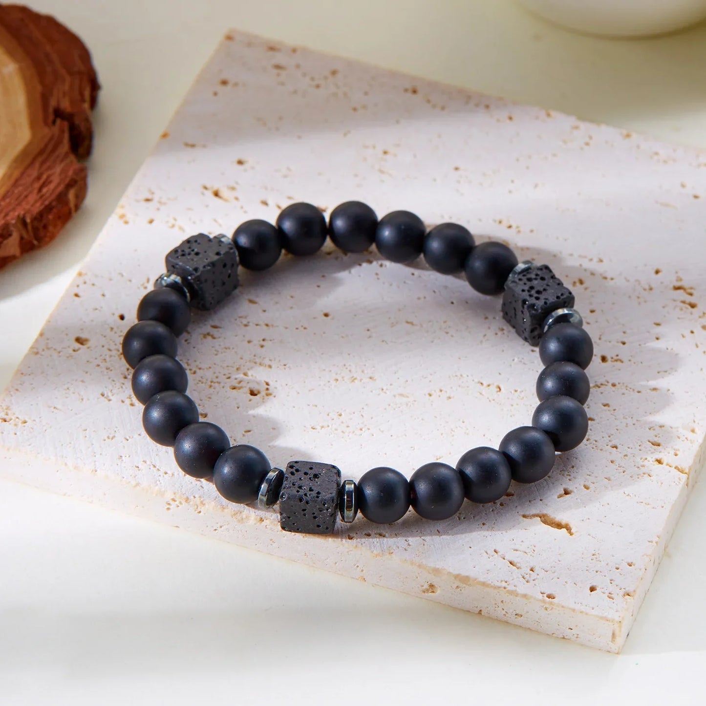 Bring Good Luck and Attract Wealth Natural Stone Bracelet Energy Meditation Bracelet Friendship Jewelry Gift Stretch Bracelet