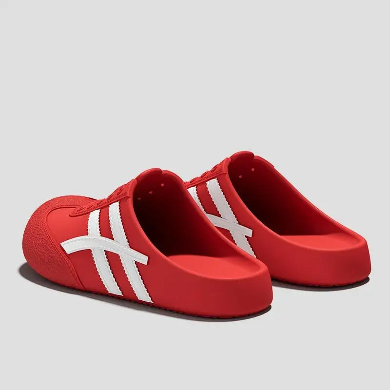 Brand Design Vulcanized Racing Shoes Women Summer 2026 Soft Light Weight Eva Outdoor Mules Slippers Plus Size Casual Clogs Shoes