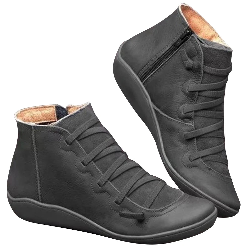 Women High Top Shoes Comfortable PU Leather Platform Shoes Multifunction Training Shoes Breathable for Outdoor Travel