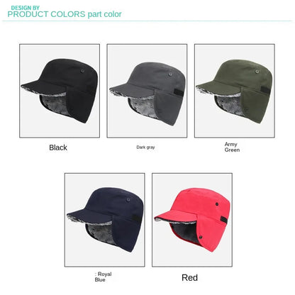 Winter Warmer Earmuffs Hat Fur Windproof Cold Weather Cap Ski Snow Hood with Ear Flaps for Men Women