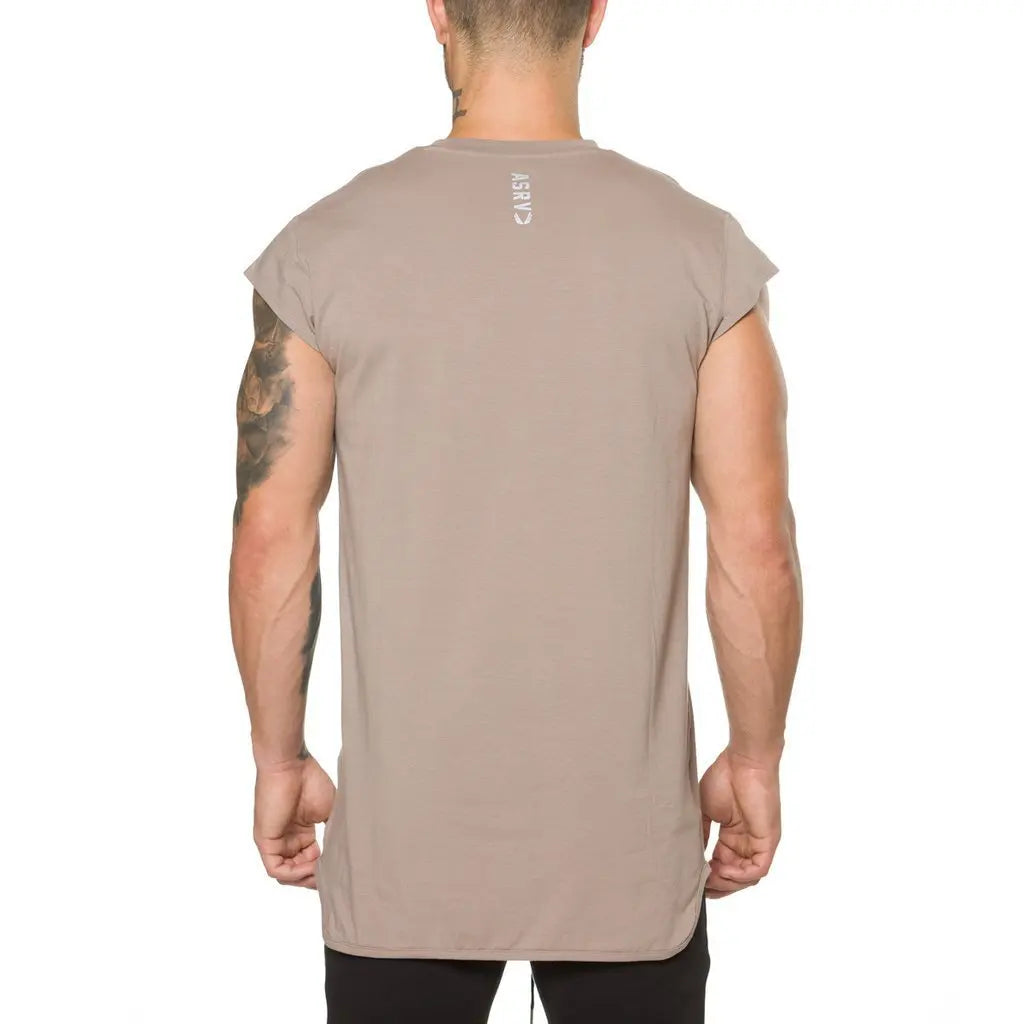 Batwing Sleeve Tshirt Men Workout GYM Fitness T Shirts Moto Biker Tops Hip Hop Streetwear Men Clothing