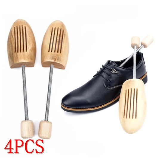 2Pcs /4PCS Wood Shoes Stretcher Wooden Shoe Trees Anti Deformation Men Woman Spring Shoes Tree Shaping Anti Wrinkle Shoe Lasts