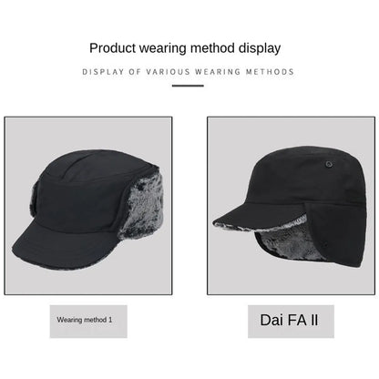Winter Warmer Earmuffs Hat Fur Windproof Cold Weather Cap Ski Snow Hood with Ear Flaps for Men Women